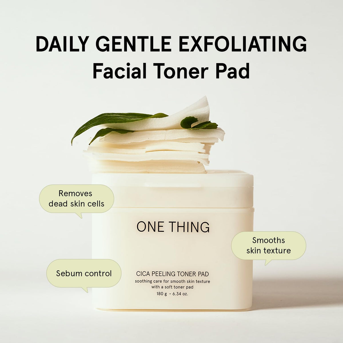 ONE THING Cica Peeling Toner Pad 180g (65 Pads)