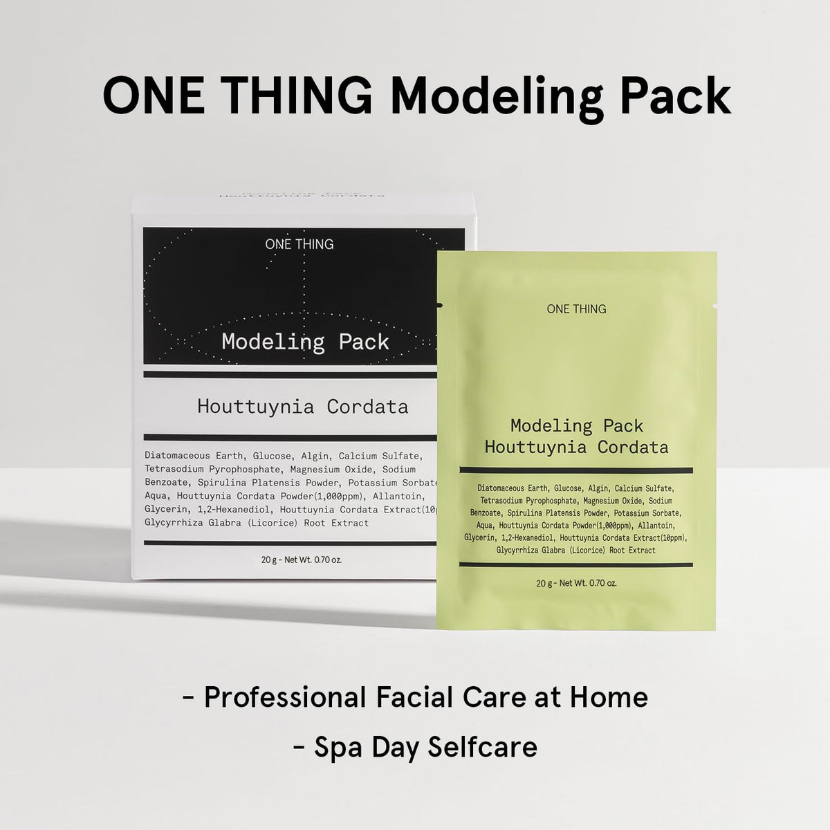 ONE THING Houttuynia Cordata Modeling Pack 20g × 7ea