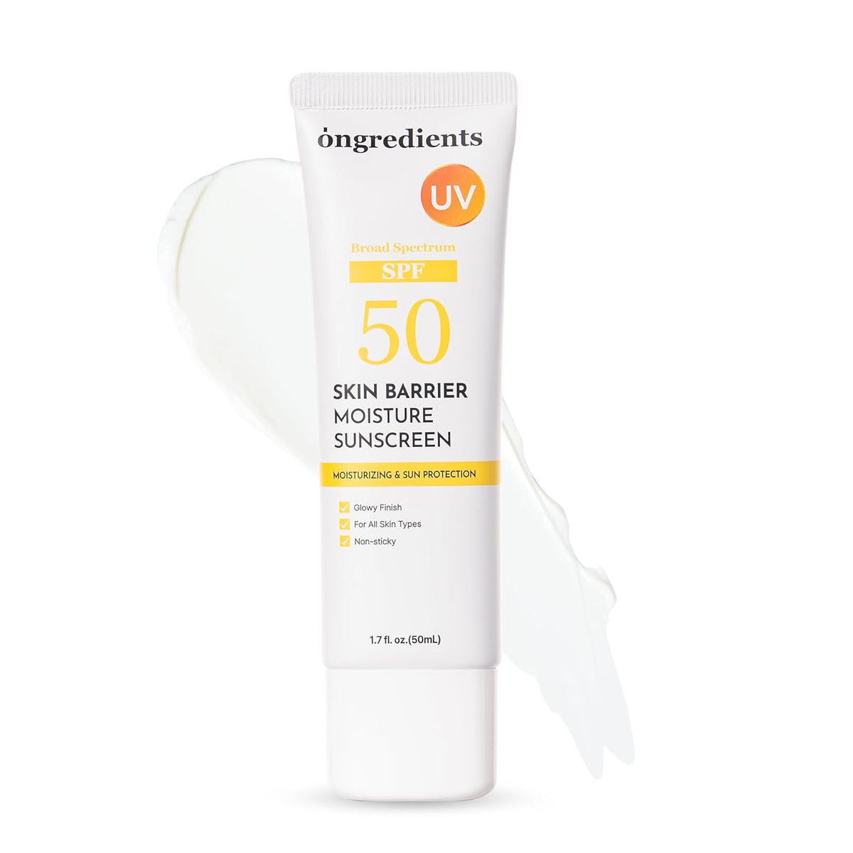 ongredients Skin Barrier Moisture Sun Cream 50ml SPF 50