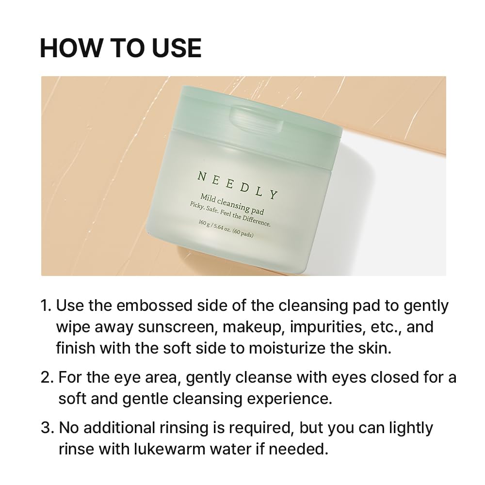 NEEDLY Mild Cleansing Pad (60 Pads)