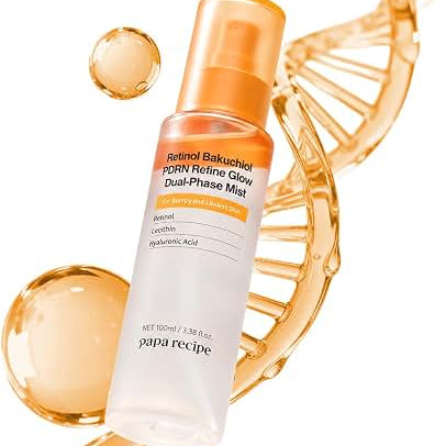 Papa Recipe Retinol Bakuchiol PDRN Refine Glow Dual Phase Mist 100 ml