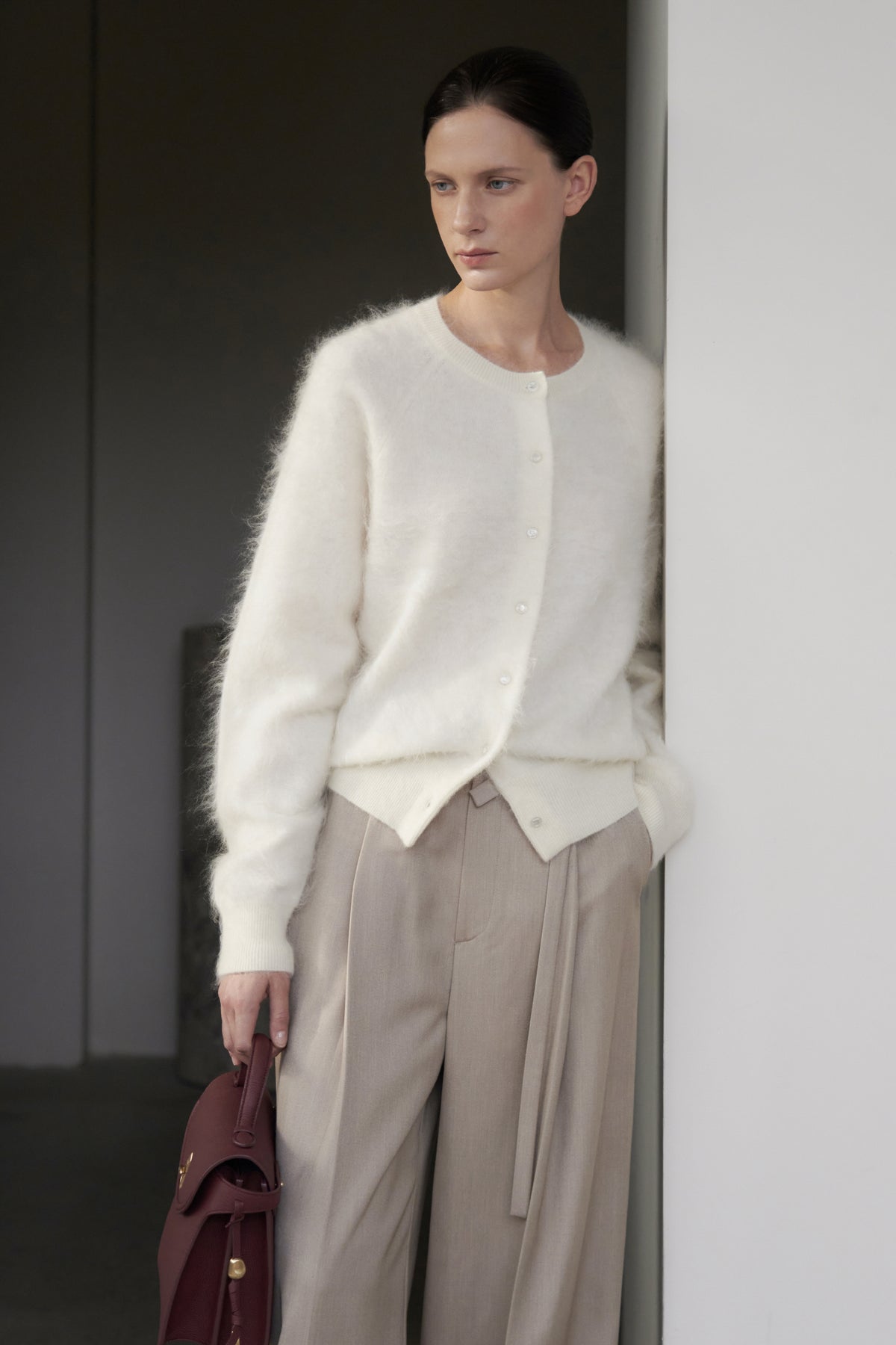 UMER_Ether Cashmere Cardigan Crème