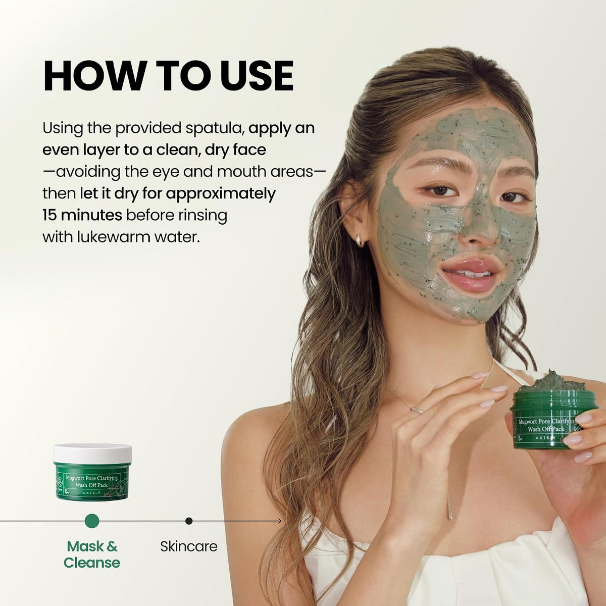 AXIS-Y Mugwort Pore Clarifying Wash Off Pack 100 ml