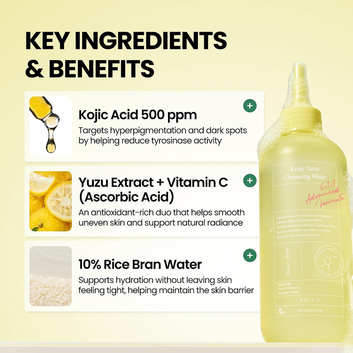 AXIS-Y Kojic Yuzu Cleansing Water 250 ml
