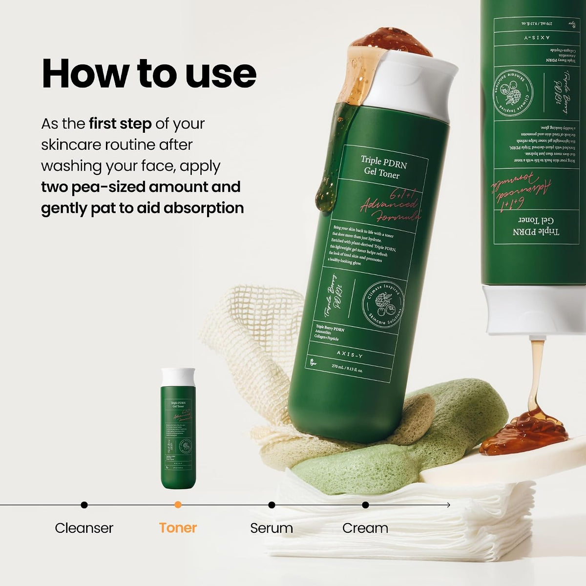 AXIS-Y Triple PDRN Gel Toner 270 ml