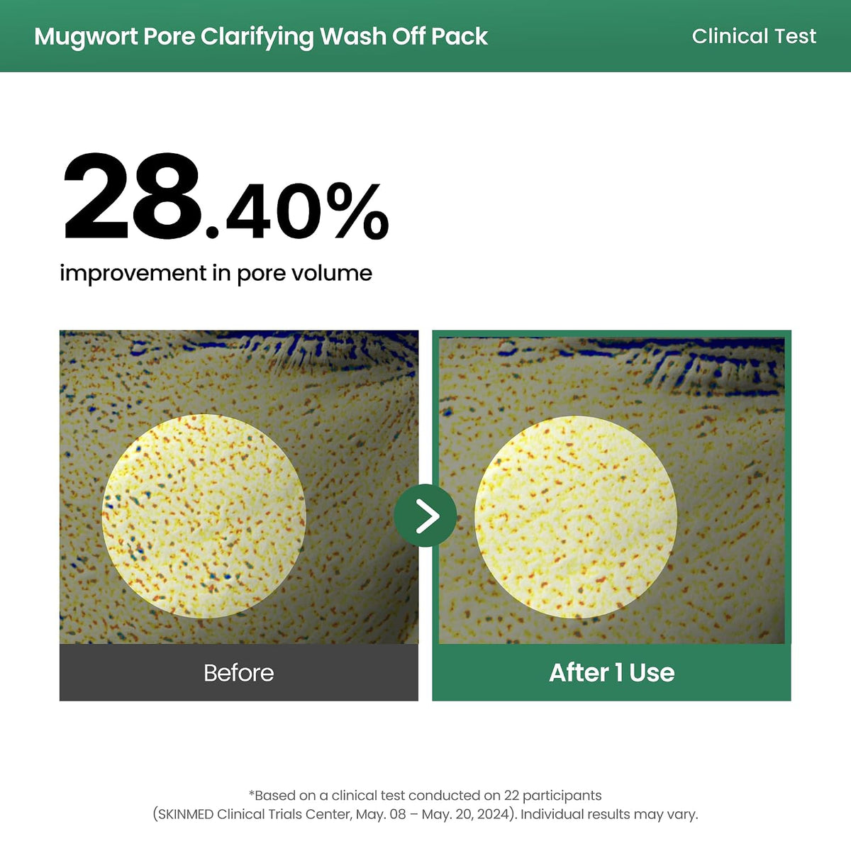 AXIS-Y Mugwort Pore Clarifying Wash Off Pack 100 ml