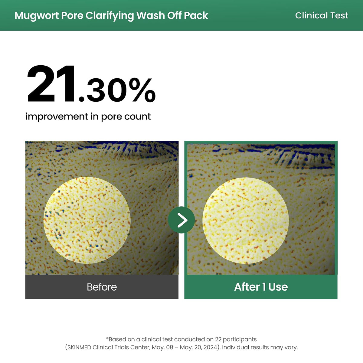 AXIS-Y Mugwort Pore Clarifying Wash Off Pack 100 ml