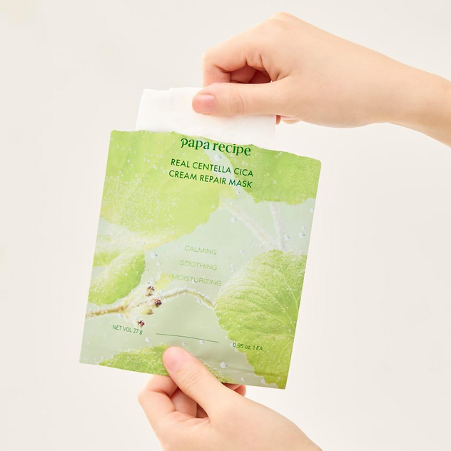 Papa Recipe Real Centella Cica Cream Repair Mask 10 Sheets