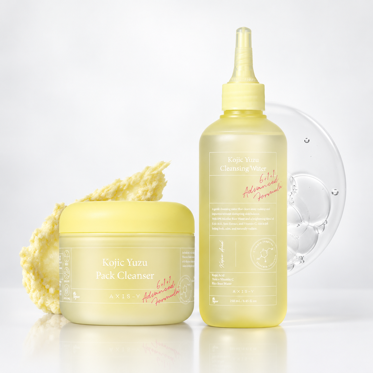 AXIS-Y Kojic Yuzu Bright Cleanse Duo (Kojic Yuzu Cleansing Water 250 ml+Kojic Yuzu Pack Cleanser 60 g)