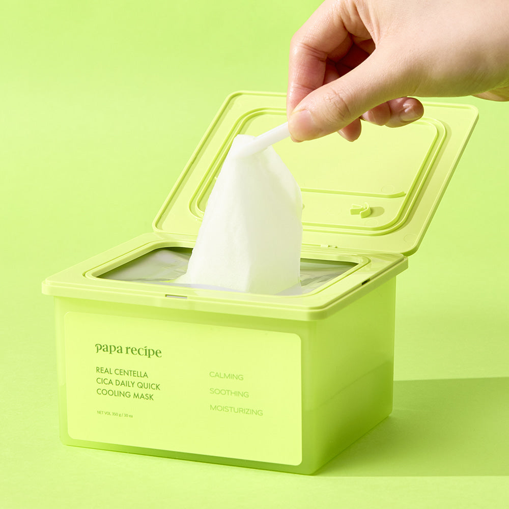 Papa Recipe Real Centella Cica Daily Quick Cooling Mask 30 Sheets
