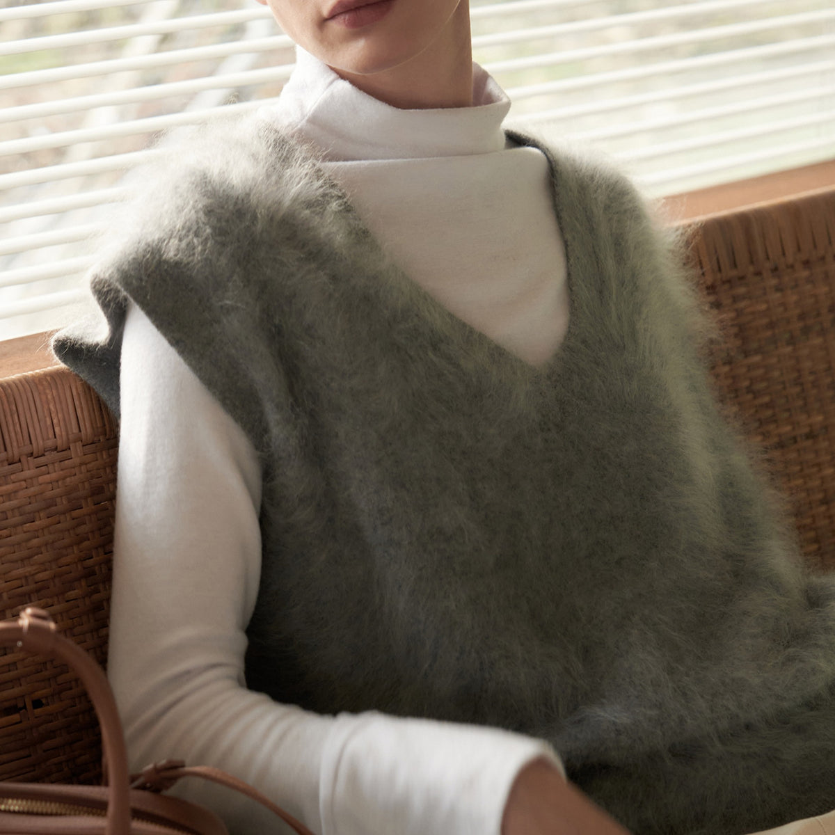 UMER_Ether Cashmere Vest Grey