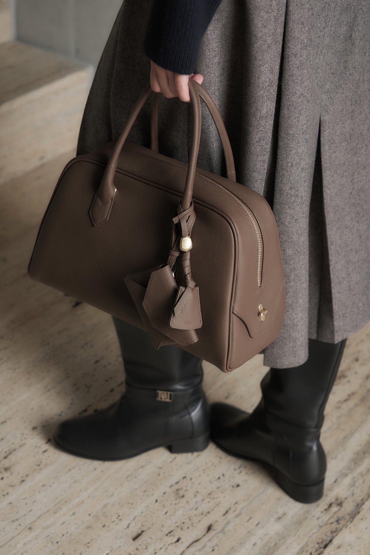 UMER_MRRV) TR Origin Boston Bag Brulee Brown