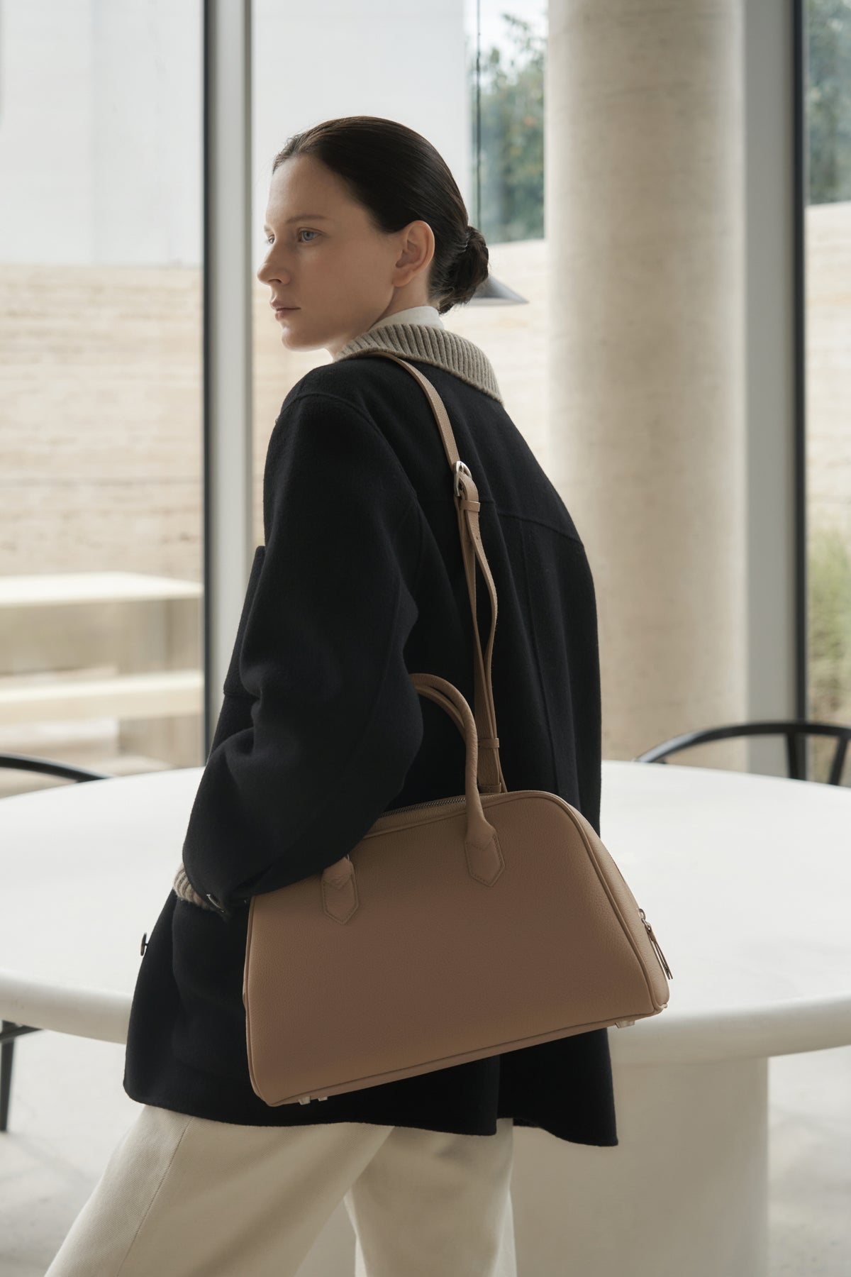 UMER_MRRV) TR Origin Boston Bag Sable Beige