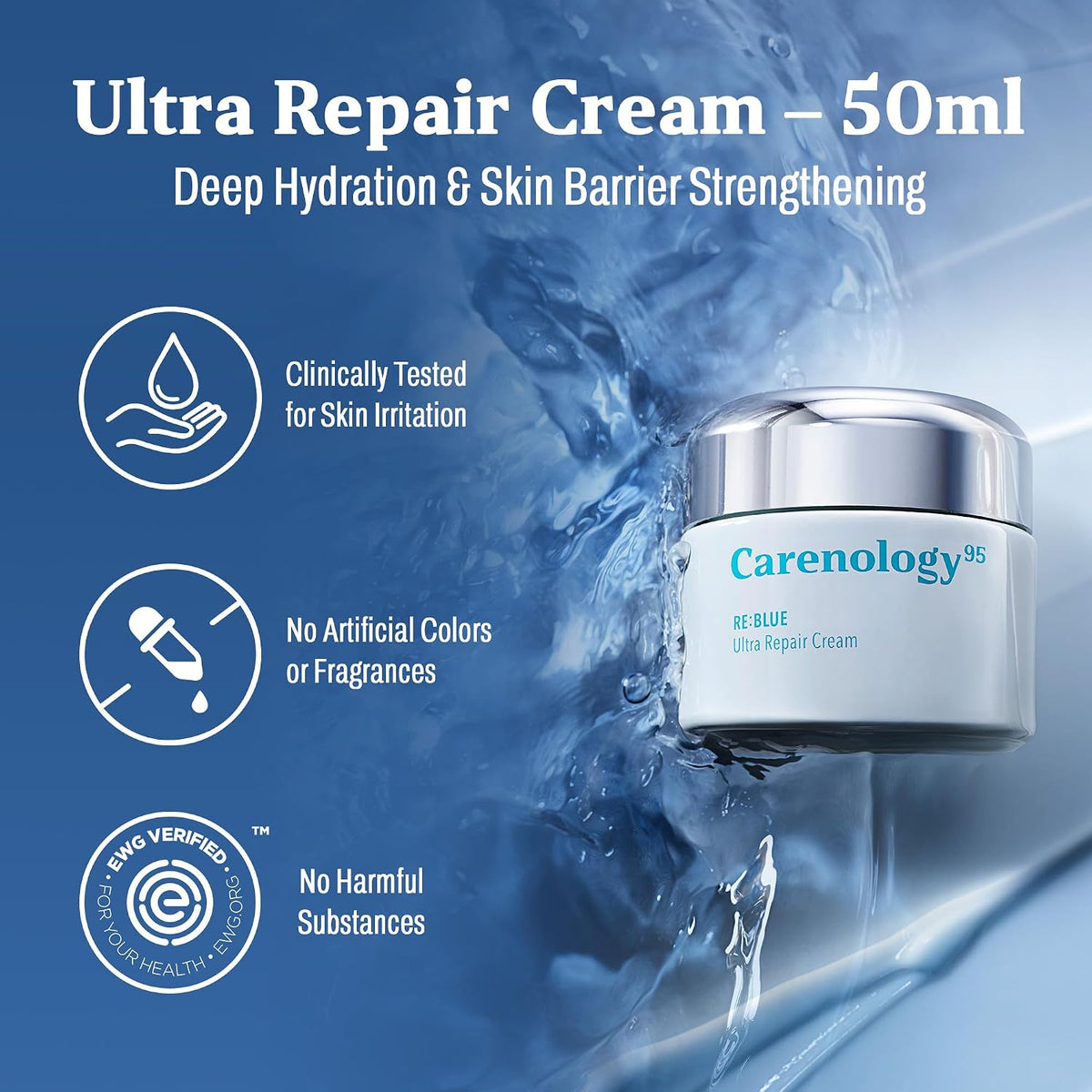 Carenology95 RE:BLUE Ultra Repair Cream 50 ml