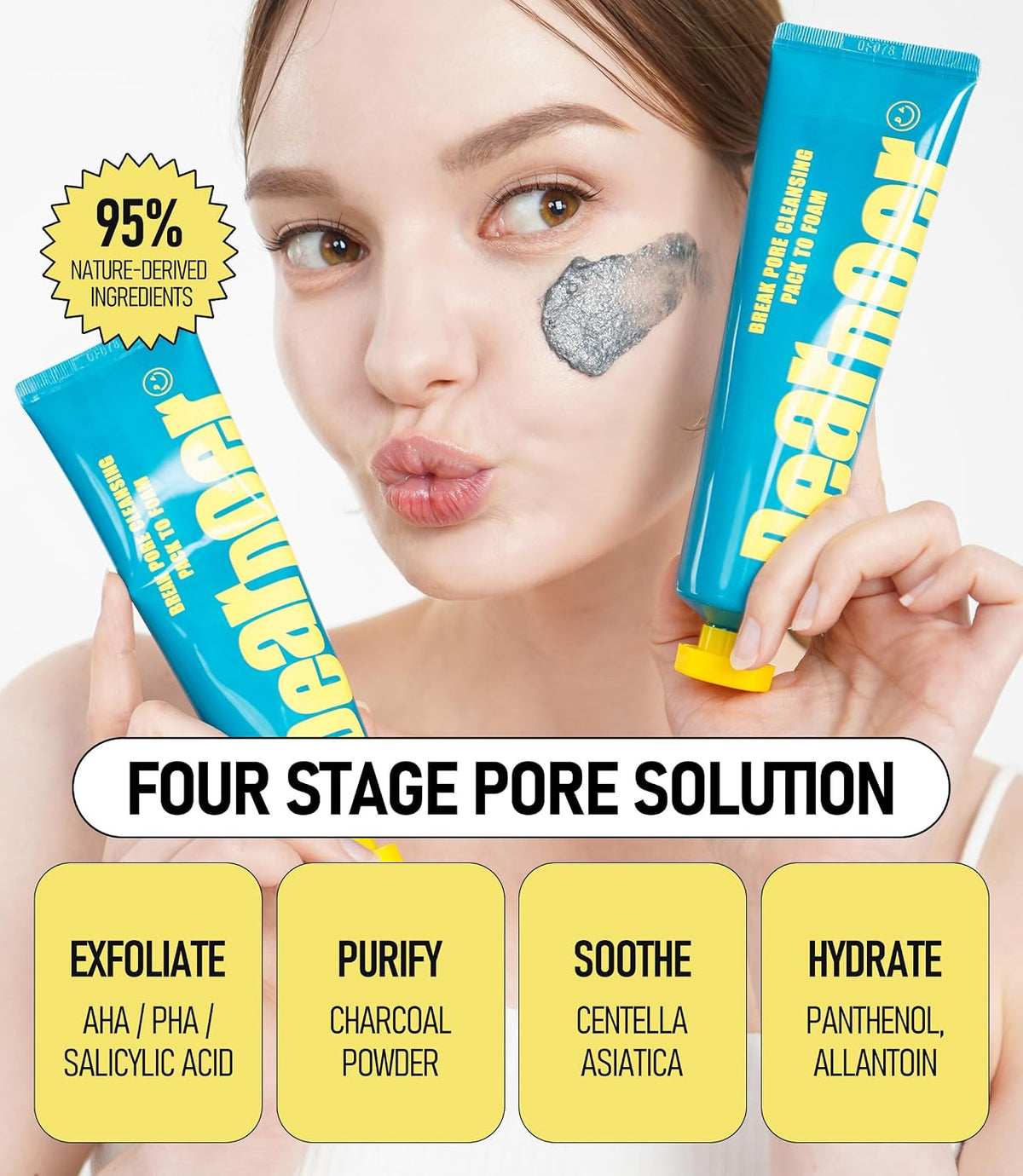 deardoer Break Pore Cleansing Pack to Foam