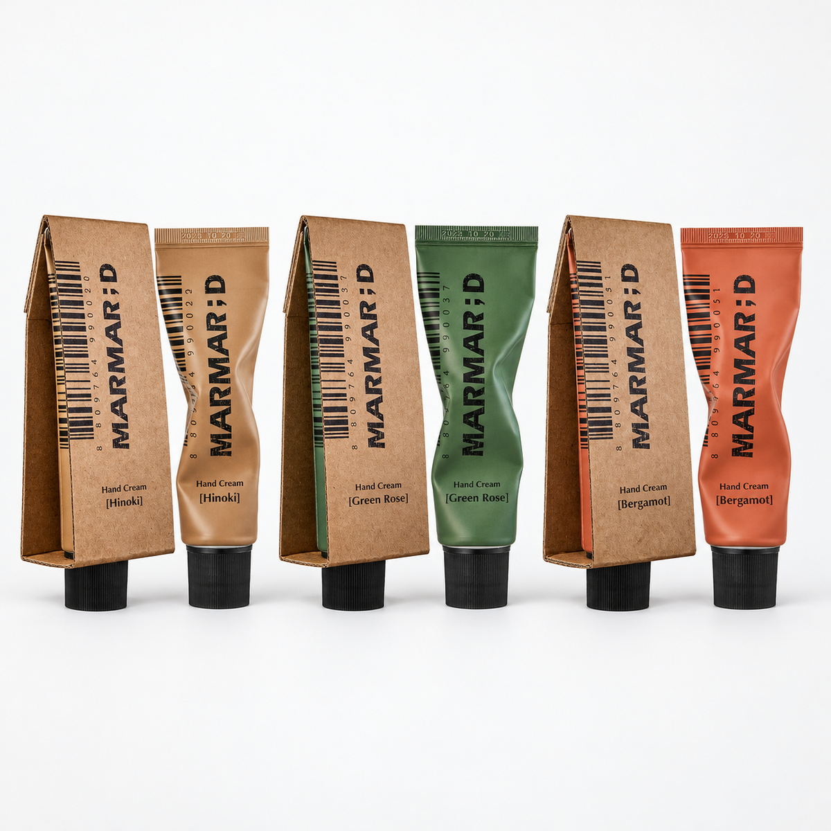 MARMARD Hand Cream Scent Discovery Trio (Hinoki+Green Rose+Bergamot)