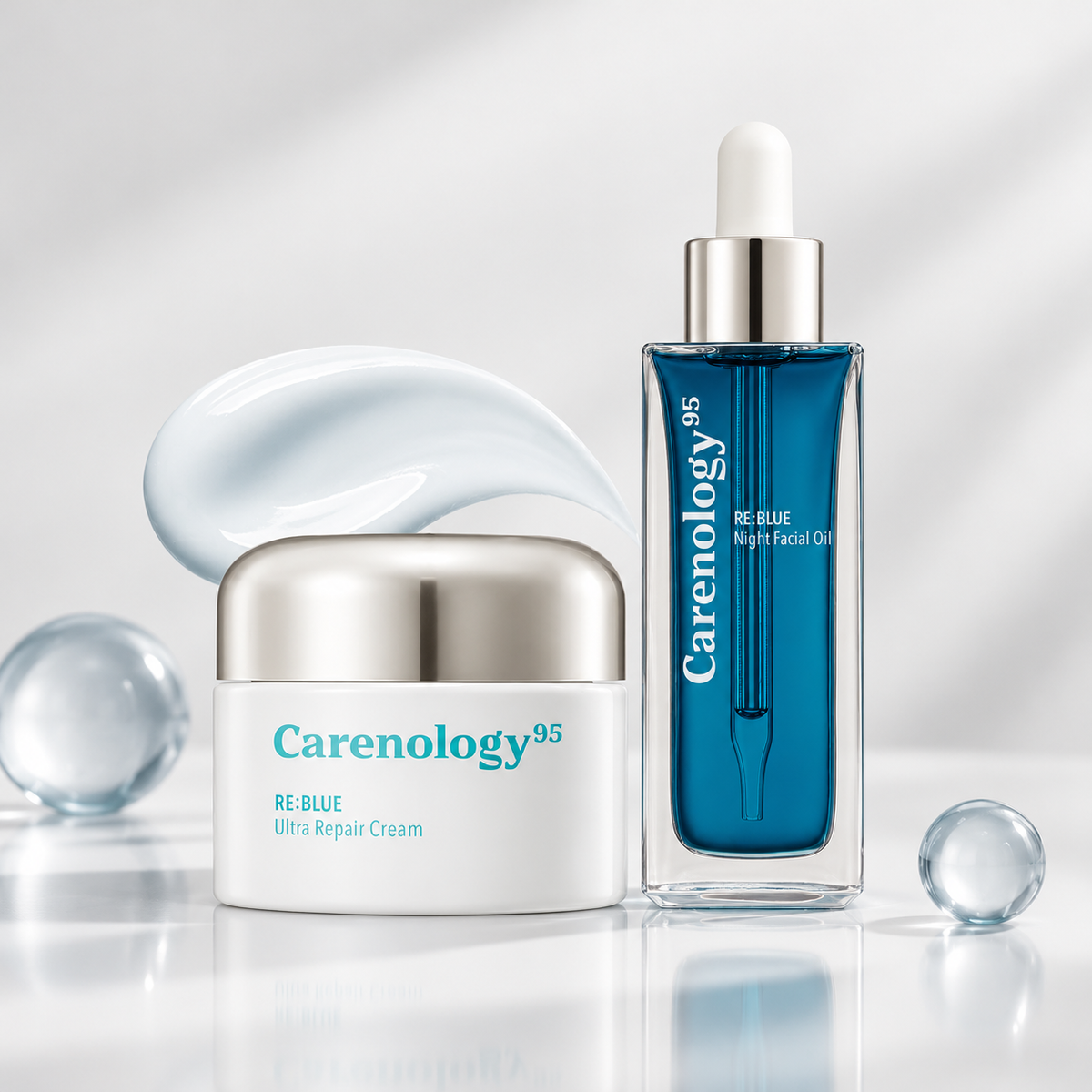 Carenology95 RE:BLUE Repair Duo (RE:BLUE Ultra Repair Cream 50 ml+RE:BLUE Night Facial Oil 50 ml)