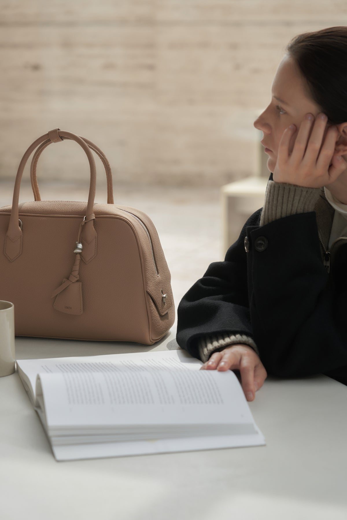 UMER_MRRV) TR Origin Boston Bag Sable Beige