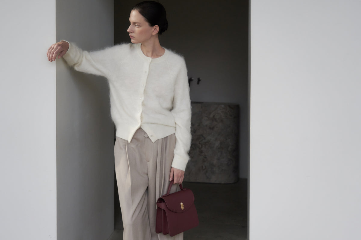 UMER_Ether Cashmere Cardigan Crème