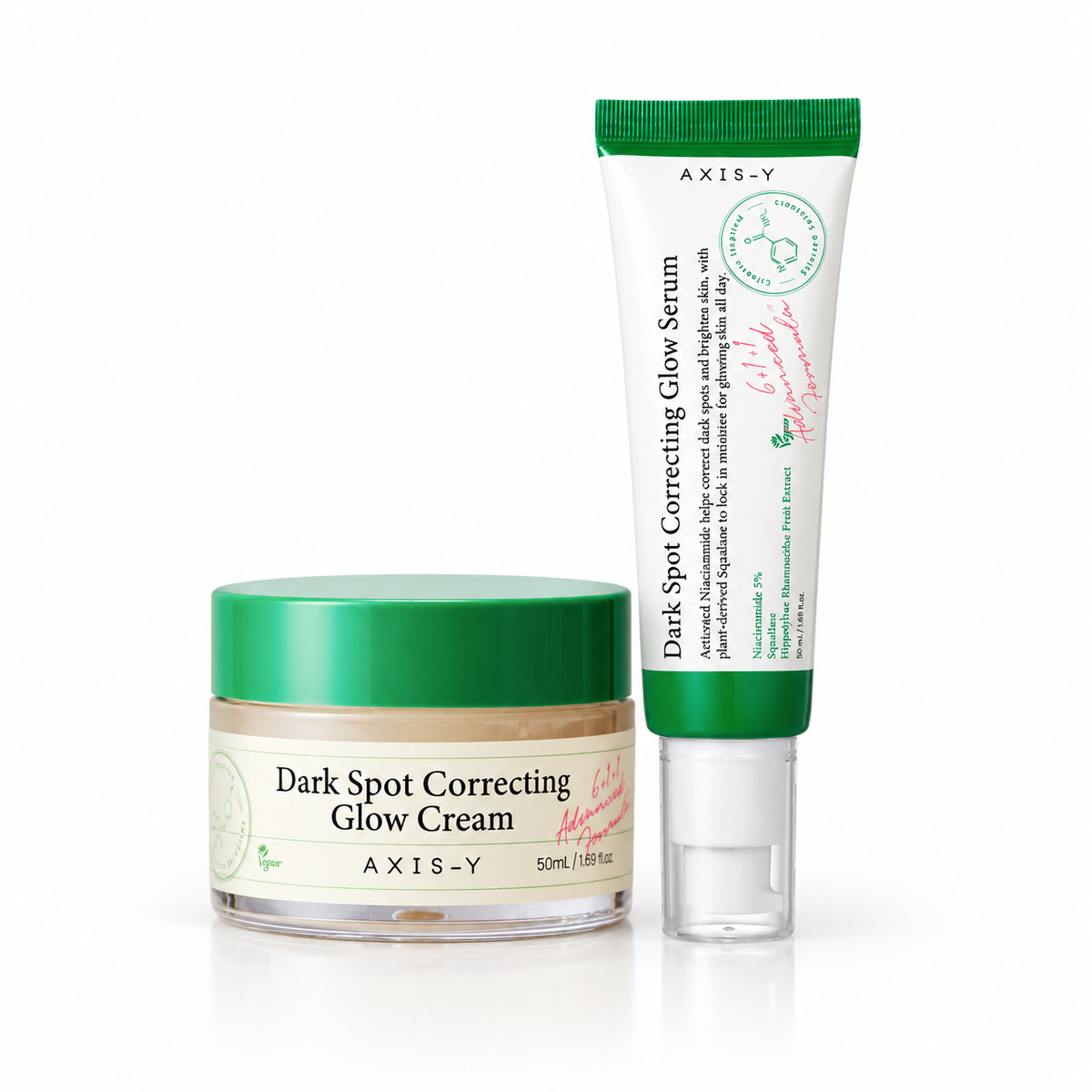 AXIS-Y Dark Spot Correcting Duo (Dark Spot Correcting Glow Serum 50 ml+Dark Spot Correcting Glow Cream 50 ml)