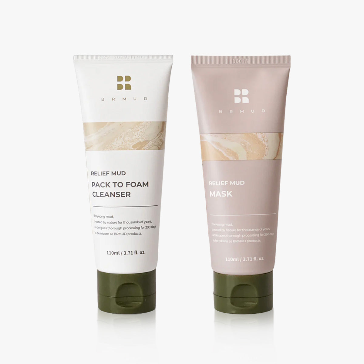 BRMUD Relief Mud Deep Cleansing Duo ( Foam Cleanser 110ml + Mud Mask 110ml )