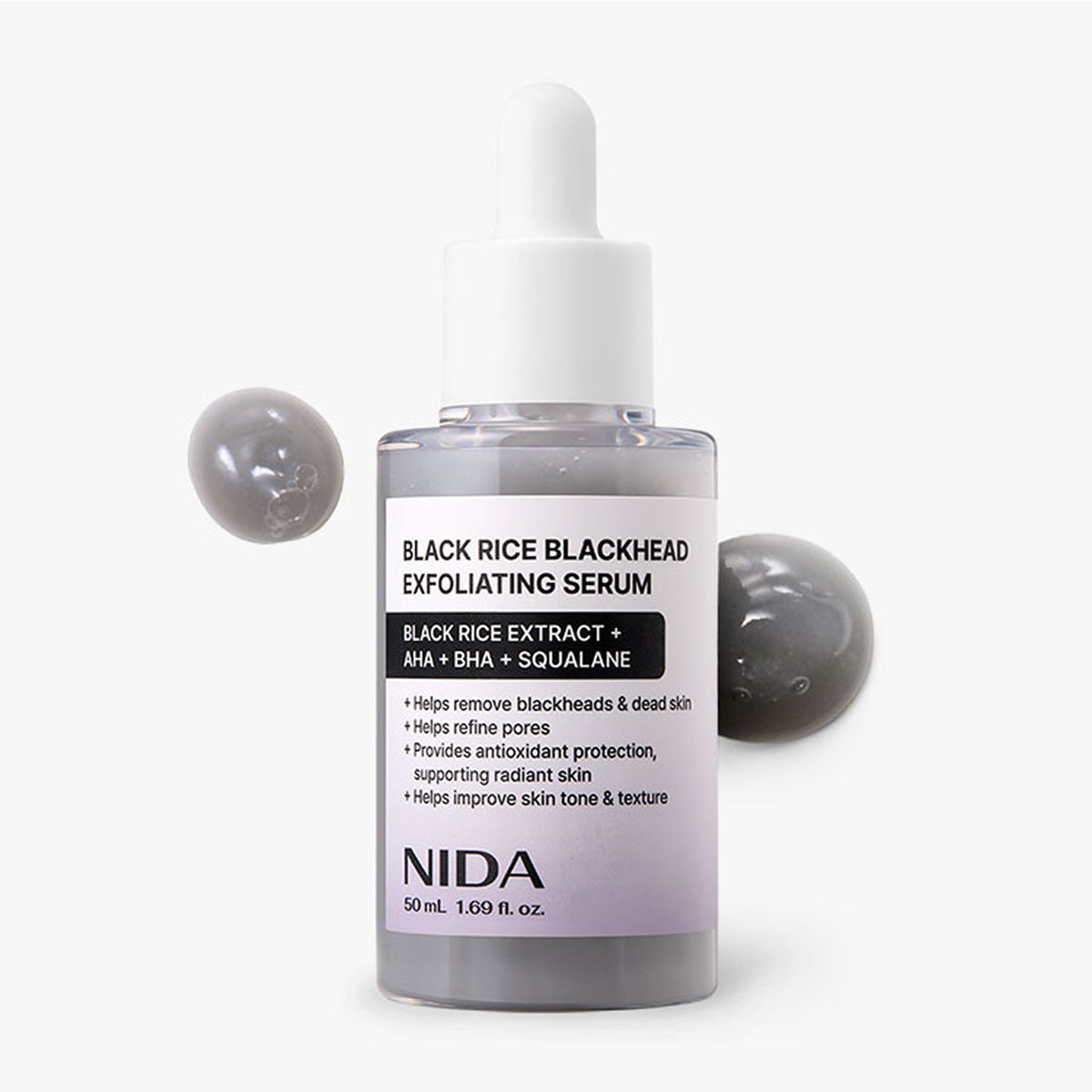 NIDA Rice Pore Refining Duo (White Rice Whitehead Exfoliating Serum+Black Rice Blackhead Exfoliating Serum)