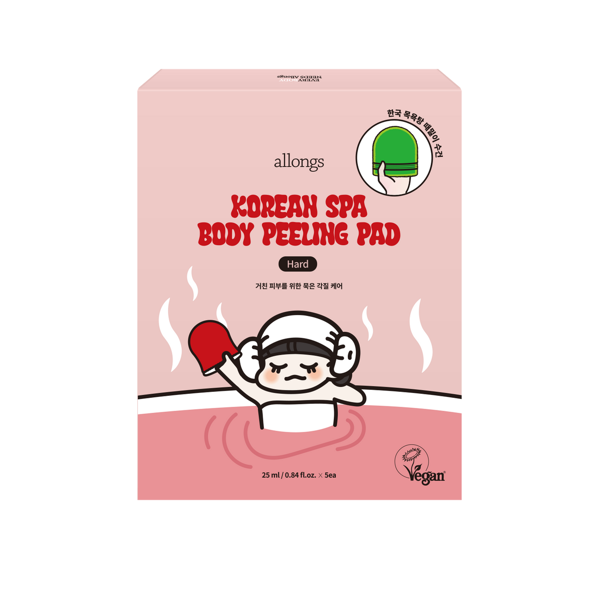 allongs Korean Spa Body Peeling Pad Hard
