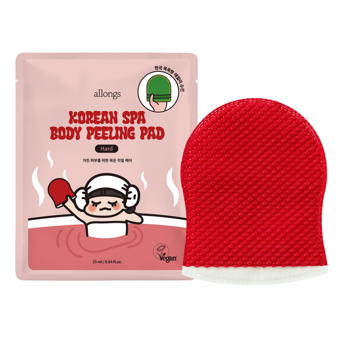 allongs Korean Spa Body Peeling Pad Hard