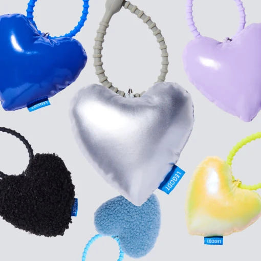 LEGODT Tumbler Deco Heart Keyring: Light Blue