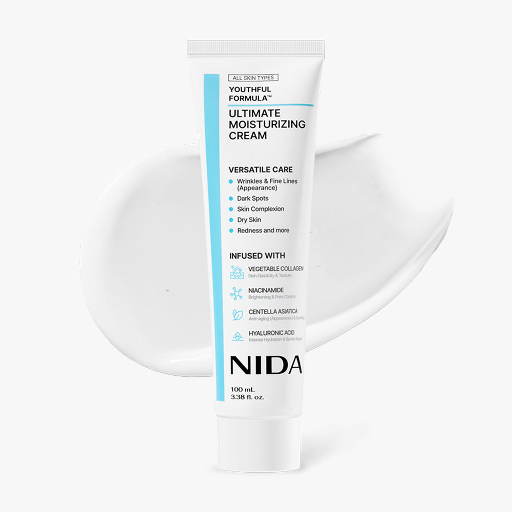 NIDA 米萃精華乳補水雙件套組（Youth-Boosting 米萃精華乳化妝水 + Youthful Formula 極潤保濕乳霜）
