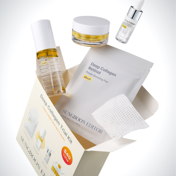 SUNGBOON Deep Collagen Trial Kit 4ea (pad 15ea + mist 30ml + serum 10ml + cream 30ml)