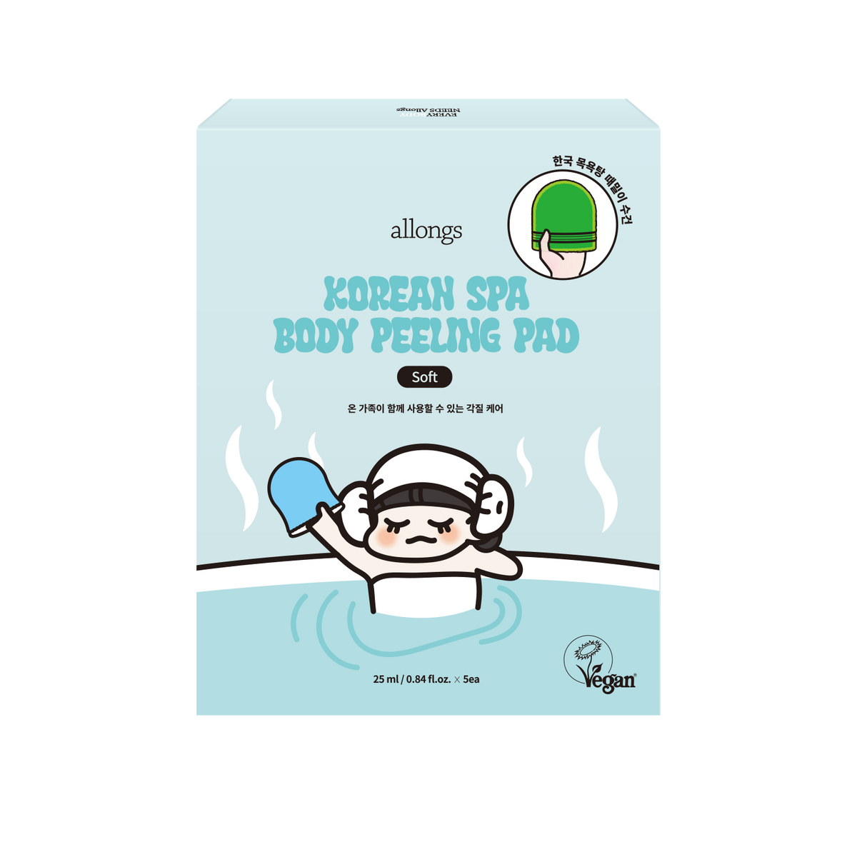 allongs Korean Spa Body Peeling Pad Soft