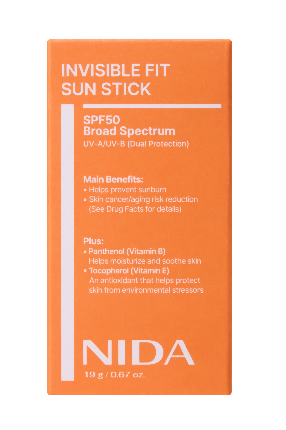 NIDA Invisible Fit Sun Stick