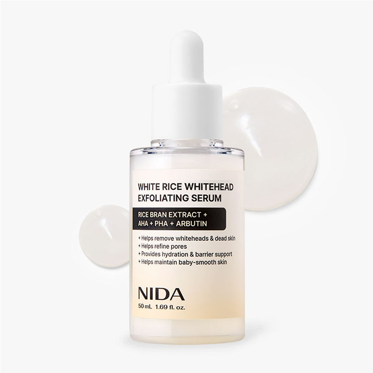 NIDA Rice Pore Refining Duo (White Rice Whitehead Exfoliating Serum+Black Rice Blackhead Exfoliating Serum)
