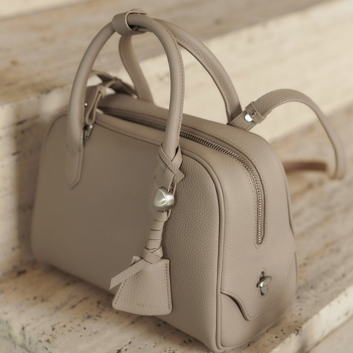 UMER_MRRV) TR Origin Boston Mini Bag Taupe Beige