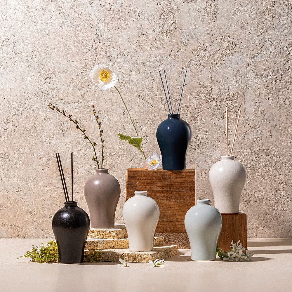 Taylor Scents Pruns Vase 4 Set (Orchid, Sea, Pine, Black Ink)