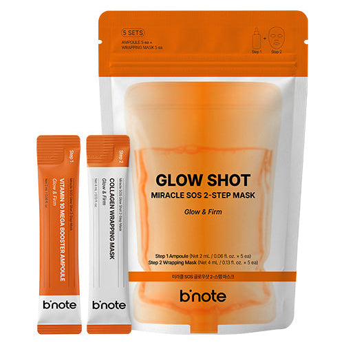 b’note Glow Shot Starter Duo (Miracle SOS Glow Shot 2-Step Mask+Glow Bounce Milk Ampoule 30ml)