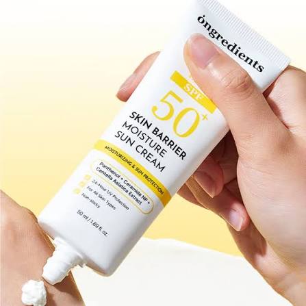 ongredients Skin Barrier Moisture Sun Cream 50ml SPF 50