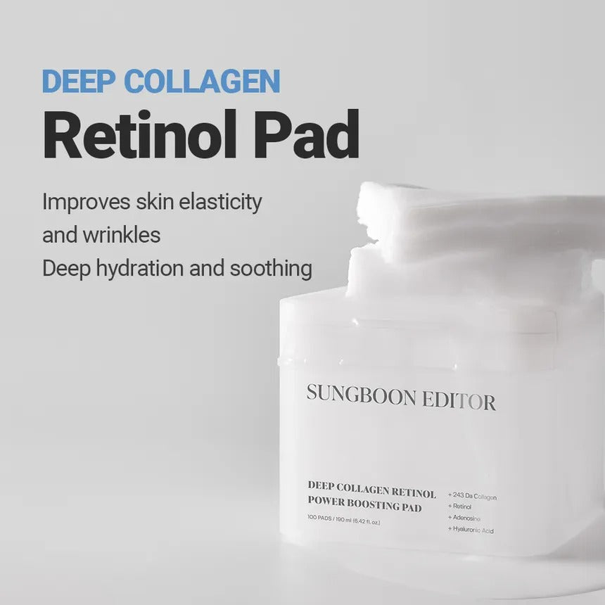 SUNGBOON Deep Collagen Trial Kit 4ea (pad 15ea + mist 30ml + serum 10ml + cream 30ml)