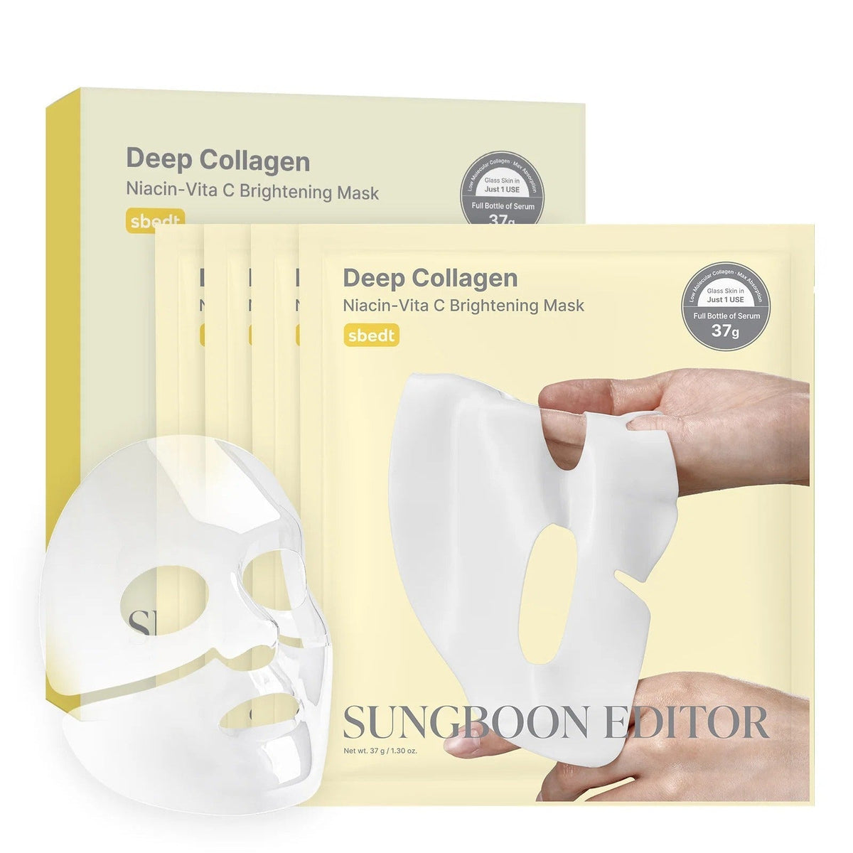 SUNGBOON Deep Collagen Niacin-Vita C Brightening Mask (37g*4ea)